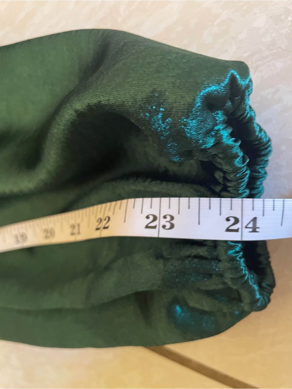 Guess Emerald Green Satin Wrap Peplum Blouse - Picture 12 of 14
